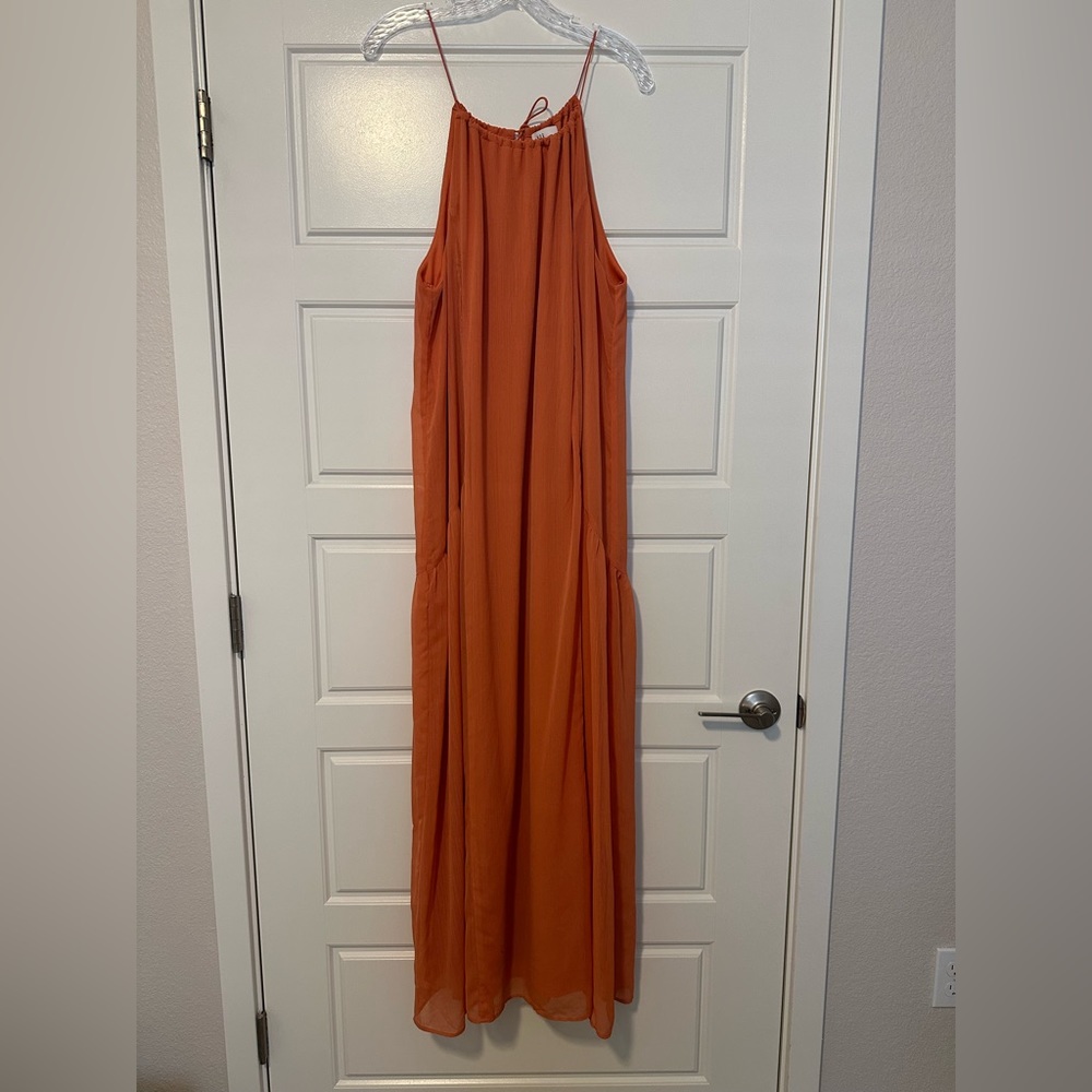 XL orange dress brand NSR NWOT